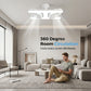 ✈Versandkostenfrei🌬️✨Deckenventilator mit Doppelkopf und LED-Licht – modernes Design mit Fernbedienung für Wohnzimmer & Schlafzimmer