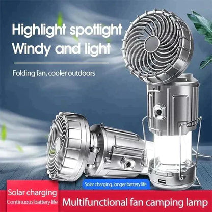 🔥🎁Lanterne de camping LED portable avec ventilateur