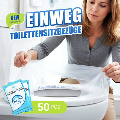 👍Für die Gesundheit sorgen✅Biologisch abbaubarer Einweg-Toilettensitzbezug aus Kunststoff