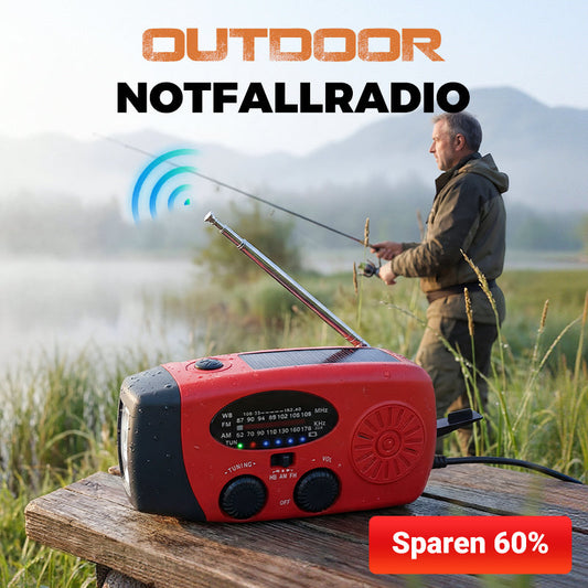 📻 60% RABATT! ⚡ Solar-Kurbel Notfallradio – Mit Powerbank, Wetteralarm, USB & 7 Tage Akku für Outdoor & Krise 🌧️
