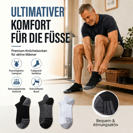 🧦🔥 50% RABATT NUR FÜR KURZE ZEIT! Unisex-Freizeitsocken, atmungsaktiv, bequem, knöchellang – Perfekt für Sport, Alltag & warme Tage ✨