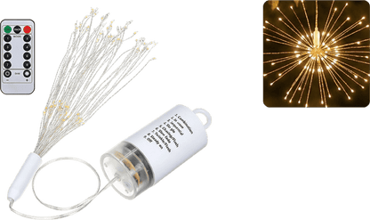 💎 -53% SOLAR FIREWORK LIGHT STRING! 💎 280 Warm White LEDs, 8 Modes & Remote Control – Waterproof Dandelion Design for Garden, Party & Patio