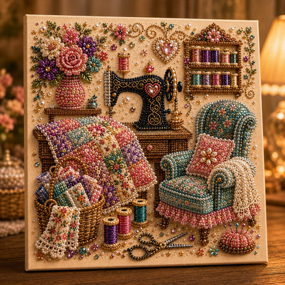 ✨50 % RABATT!! Bereit für Weihnachten!🎅✨ Gemütliche Hobbyräume – 3D-Diamantmalerei-Set