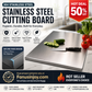 🔥 NUR KURZE ZEIT: 50% RABATT! 🥩 304 Edelstahl-Schneidebrett – Robust, hygienisch & leicht zu reinigen ✨
