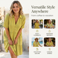 ☀️ 50 % RABATT JETZT! 👗 Damen Baumwoll-Leinen Kleid – Kragen mit Knopfleiste, Stufenrock, locker & atmungsaktiv für den Sommer 💛