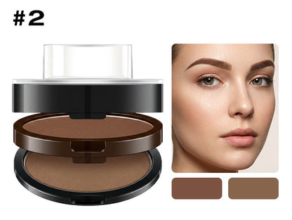 🥳 HEISSER SALE 2026 – 50% RABATT! 💞 50.000+ VERKAUFT ! Sofort verstellbarer Augenbrauenstempel mit zweifarbigem Augenbrauenpuder