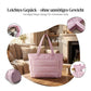 💜Begrenzter Verkauf 60 % RABATT 👜Wasserdichte Luftpolstertasche für Damen, 20 l, flauschige Tragetasche, gesteppte Laptop-Schulterhandtasche