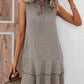 🎉Letzter Tag der Aktion: 50 % Rabatt 💃 Damenkleid mit Schleife und geometrischem Muster