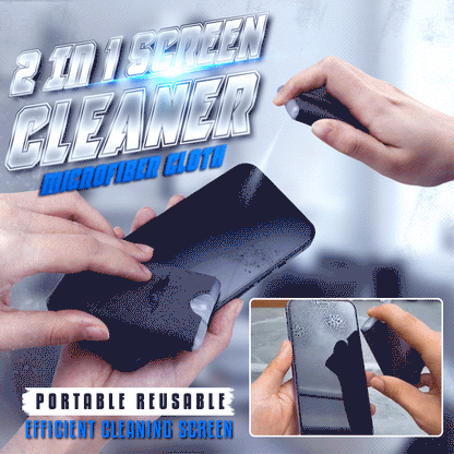 🧽 50% RABATT! 📱 2‑in‑1 Bildschirmreiniger – Tragbar, wiederverwendbar & Mikrofaser ✨