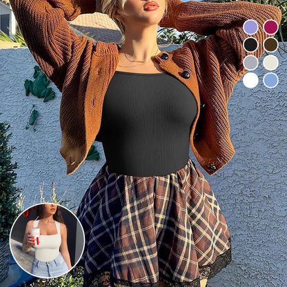 【😍Heißer Sale 60 % 😍】Ärmellose Tank-Tops und Bodys mit Bauch-weg-Effekt
