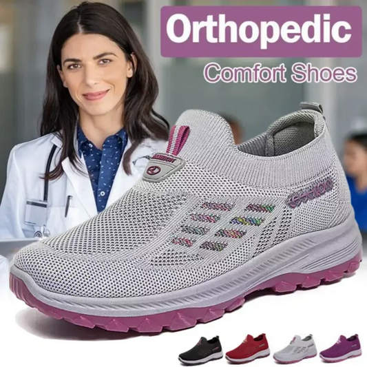 👟 58% RABATT! 🌿 Orthopädische Schuhe – 3-Fach Gewölbestütze, Memory-Schaum & Massage-Einlegesohle Für Optimale Schmerzlinderung 👣