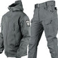 Taktisches Softshell-Jacken- und Hosen-Set • Wasserdicht • Winddicht • Isoliert • Für Winter und Geländeeinsatz geeignet