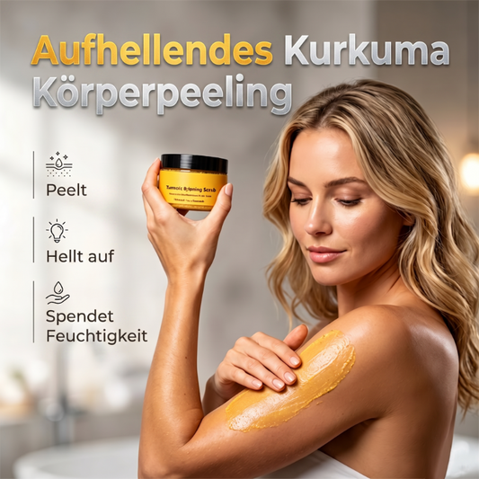 🔥 Sommer-Sale 2026 – 50% sparen! 💞 Bereits über 70.000 mal verkauft. Kurkuma-Peeling für den Körper