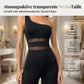 🔥Solange der Vorrat reicht 40 % Rabatt!🎉One-Shoulder Jumpsuit mit weitem Bein und Netzeinsatz