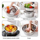🥗 3-in-1 Set mit Schüssel, Abtropfschale & Reibe – Integrierter Abtropfkorb Zum Waschen, Abtropfen & Mischen Für Eine Effiziente Küche ✨