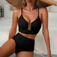 💥Strand-Hit✨Damen Push-Up Bikini mit hoher Taille