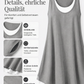 🎁Letzter Tag der Aktion: 50% Rabatt🔥 Lässiges, lockeres, ärmelloses Tanktop-Kleid in Layering-Optik für Damen
