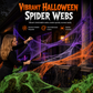 Gruselige Spinnen & dehnbares Spinnennetz für die Halloween-Dekoration