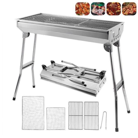 💎 -54% AUF DEN KLAPPBAREN HOLZKOHLEGRILL AUS EDELSTAHL! 💎 Kompakt, Tragbar & Perfekt für Camping und Garten ✨
