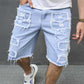 📢📢61 % Rabatt!! 🩳Herren-Ripped-Denim-Shorts mit Fransen-Details🔥Modisch, trendy und bequem!🌊