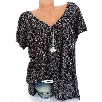 👕 JETZT 50 % RABATT! 🌸 Frühlingsmode-Print-Kurzarmhemd – Leichtes Material, lebhafte Prints und lässige Passform 👚