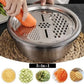 🥗 3-in-1 Set mit Schüssel, Abtropfschale & Reibe – Integrierter Abtropfkorb Zum Waschen, Abtropfen & Mischen Für Eine Effiziente Küche ✨