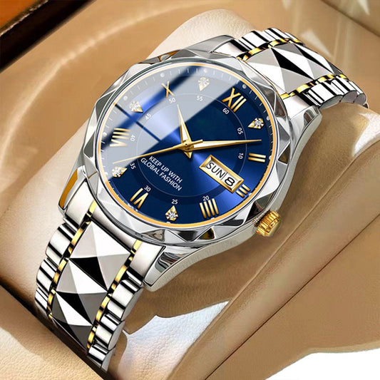🔥🔥68% Rabatt⌚🎁Ideales Geschenk - Wasserdichte Luxusuhr für Männer mit Leuchtmasse💯🌹