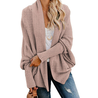 🎁Early Xmas Sales - 50% OFF✨Woman'S Batwing Cable Knitted Slouchy Oversized Cardigan Sweater