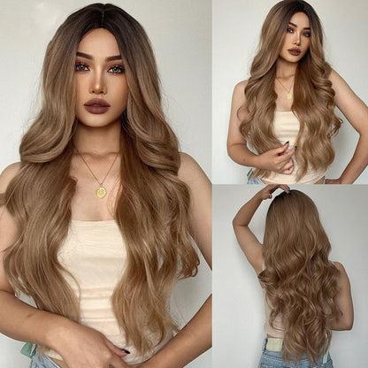 💘💇 Wunderschöne lange Lockenperücke – Natürlich, bequem & verstellbar!