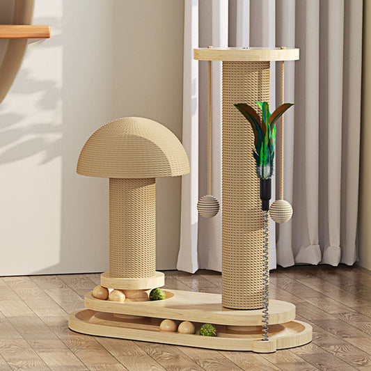 🐱 NEU! 🧶 Interaktiver Kratzbaum für Katzen mit Federangel und Kugeln – Kratzspaß & Selbstbeschäftigung – Sisalpfosten, stabile Basis, federnde Spielmodule – Ideal für Wohnung & aktive Katzen – Klettern, Kratzen, Jagen in einem 🐾