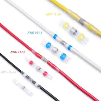 🔧 50% RABATT! 💡 100x wasserdichter Schrumpfschlauch mit Lötmittel – Für Kabelverbinder & Mittelanschlüsse – Ideal für Elektronik, KFZ oder DIY – sichere & isolierte Verbindung in Sekunden 🔥