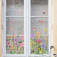 Bunter Blumenstrauß-Fensteraufkleber🖼️ (beliebig zuschneidbar)