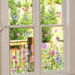 Bunter Blumenstrauß-Fensteraufkleber🖼️ (beliebig zuschneidbar)