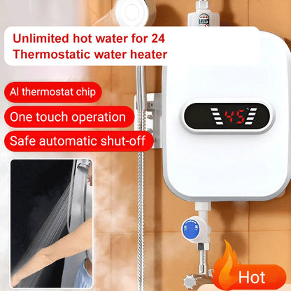 🚿 50% RABATT! 🔥 Thermostatischer Durchlauferhitzer – Kompakt & energieeffizient – Perfekt für Dusche, Waschbecken oder Küche – konstante Temperatur & einfache Installation 💧✨