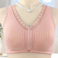 "Zip & Done! 👵 Our front-close bra gives you 1-second dressing with cloud-like support.