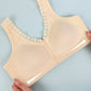 "Zip & Done! 👵 Our front-close bra gives you 1-second dressing with cloud-like support.