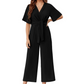 👗✨ Eleganter V-Ausschnitt Jumpsuit mit breiter Taille & Bindeband – perfekt für Hochzeit, Sommerparty & Büro 🎀💃 – figurschmeichelnd, vielseitig & bequem – jetzt shoppen!