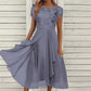 Elegantes Damenkleid mit Rundhalsausschnitt