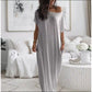 💎64 % Rabatt☀️🌿 Langes Sommerkleid für Damen – luftig, locker & einfarbig: Perfekt für heiße Tage. Kurzärmelig & knöchellang für maximalen Tragekomfort ✨🌸 Jetzt entdecken!