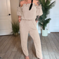 Schulterfreier Jumpsuit mit Volants
