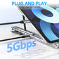 💻 58% RABATT! ⚡ 2-in-1 USB-C Dockingstation & Laptopständer – 8 Ports, 4K HDMI & Höhenverstellbar für Mehr Produktivität 🖥️