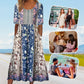 🔥49 % RABATT🌸✨ Elegantes Bohemian-Druckkleid für Damen