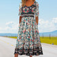 🔥49 % RABATT🌸✨ Elegantes Bohemian-Druckkleid für Damen