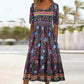 🔥49 % RABATT🌸✨ Elegantes Bohemian-Druckkleid für Damen