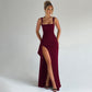 💎72% Rabatt 👗Ärmelloses Bodycon-Kleid mit Karree-Ausschnitt und hohem Seitenschlitz✨