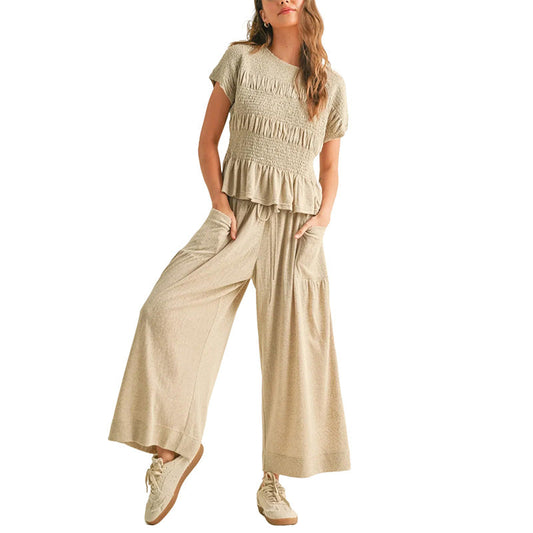 Ensemble deux pièces mode décontractée pour femmes