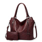 👜  50% RABATT! ✨ Kunstleder-Shopper Damen – Vielseitig, Praktische Fächer, Set mit Beutel 💼