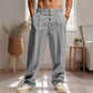 💎 -60% AUF HERREN FREIZEIT-HOSE MIT GERADEM BEIN! 💎 Kordelzug, Atmungsaktives Material & Vielseitiger Stil ✨