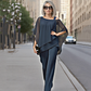⏳Limitiertes 60 % Rabatt⏰Unregelmäßiges Chiffon-Oberteil für Damen ＆ Weite Hose 2-teiliges Set👚👖