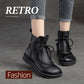 Bottines Vintage Élegantes en Cuir pour Femmes